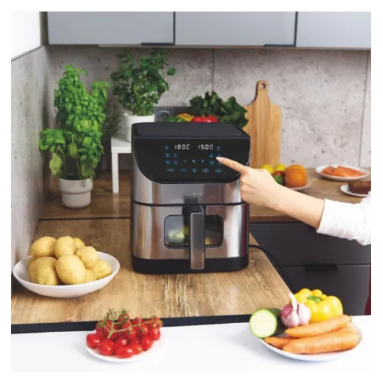 MPM MPM-MFR-17M forrólevegős sütő, Air Fryer,8L, 1800W