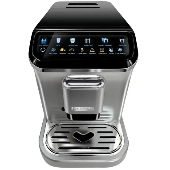 MPM MPM-MKW-11M automata kávéfőző, 1.5L,automatikus habosított tejadagoló a választott kávé típusától függően, 5 féle programozott kávé 