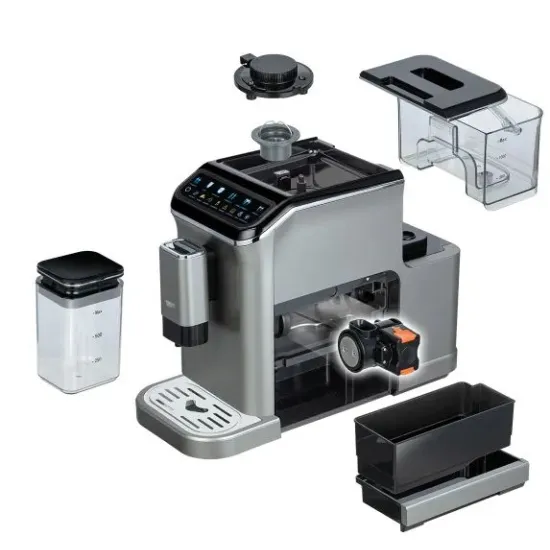 MPM MPM-MKW-11M automata kávéfőző, 1.5L,automatikus habosított tejadagoló a választott kávé típusától függően, 5 féle programozott kávé 