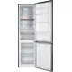 MPM MPM-400-FF-61/C Total No Frost alulfagyasztós kombinált hűtőszekrény, 264/113L, inverter kompresszor, 60x59x201 cm, night inox