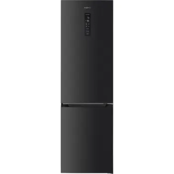 MPM MPM-400-FF-61/C Total No Frost alulfagyasztós kombinált hűtőszekrény, 264/113L, inverter kompresszor, 60x59x201 cm, night inox