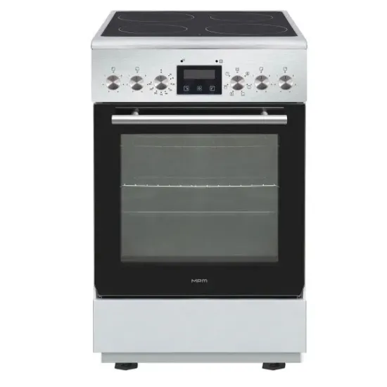 MPM MPM-55-KEC-40 kerámialapos tűzhely, 55L, 60x50x82 cm, inox szín 