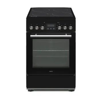 MPM MPM-55-KEC-41 kerámialapos tűzhely, 55L, 50x60x82 cm, fekete szín 