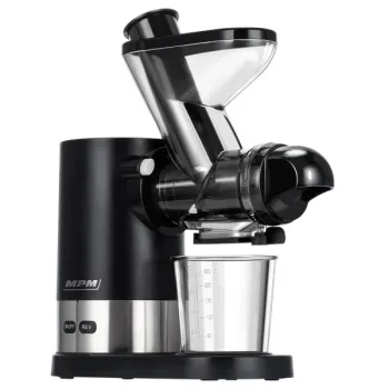 MPM-MSO-17 lassú gyümölcsprés, 450W, fekete/inox szín 