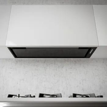 Sirius SM-927 kürtőbe építhető konyhai elszívó, 85 cm fekete üveg , 00709272504 