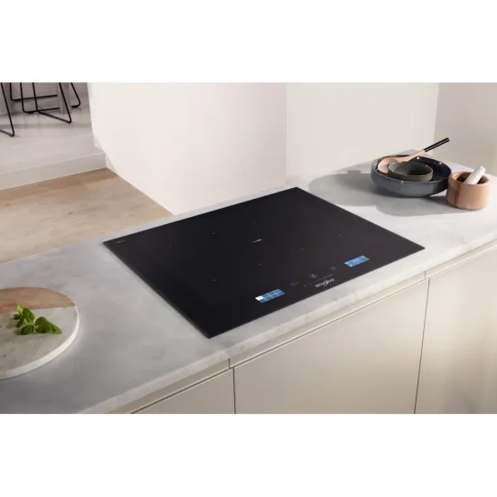 Whirlpool SMP 658C/BT/IXL beépíthető indukciós kerámialap, 65x51x5.4 cm, fekete szín