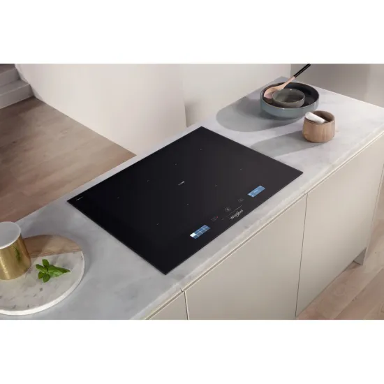 Whirlpool SMP 658C/BT/IXL beépíthető indukciós kerámialap, 65x51x5.4 cm, fekete szín