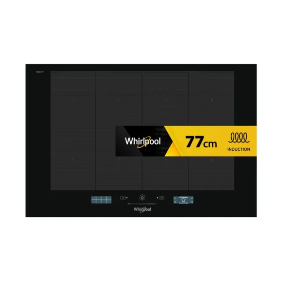 Whirlpool SMP 778 C/NE/IXL beépíthető indukciós kerámialap, 77x51x5.7 cm, fekete szín 