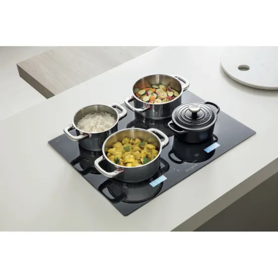 Whirlpool SMP 778 C/NE/IXL beépíthető indukciós kerámialap, 77x51x5.7 cm, fekete szín 