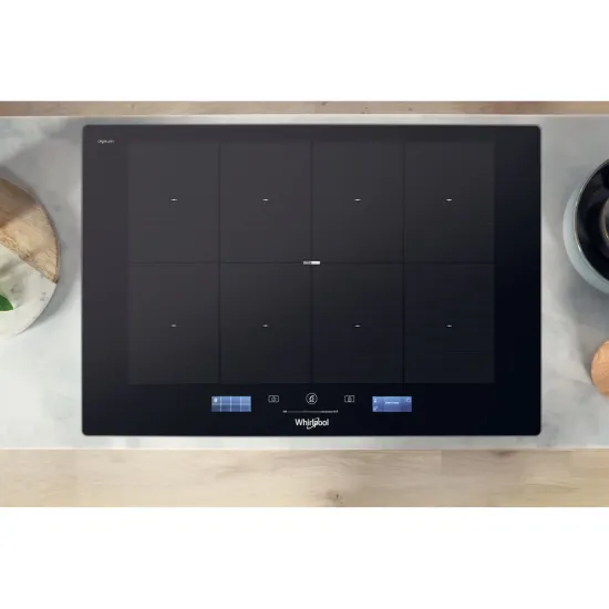 Whirlpool SMP 778 C/NE/IXL beépíthető indukciós kerámialap, 77x51x5.7 cm, fekete szín 