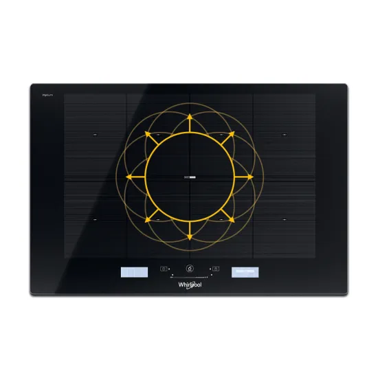 Whirlpool SMP 778 C/NE/IXL beépíthető indukciós kerámialap, 77x51x5.7 cm, fekete szín 
