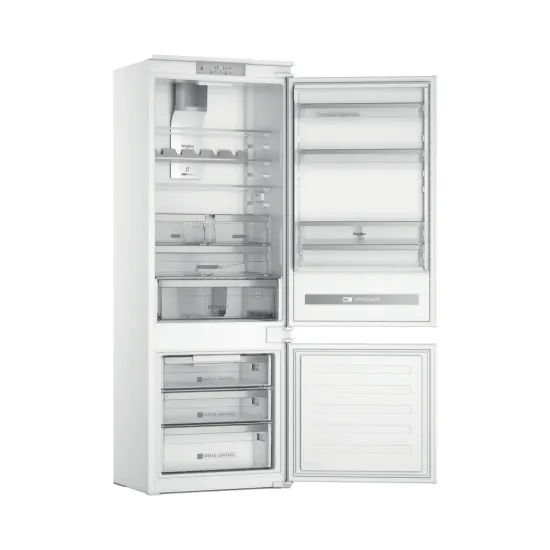 Whirlpool SP40 812 EU 2 beépíthető alulfagyasztós kombinált hűtőszekrény, Zen Inverter Kompresszor, 299/101L, 69x54.5x193.5 cm