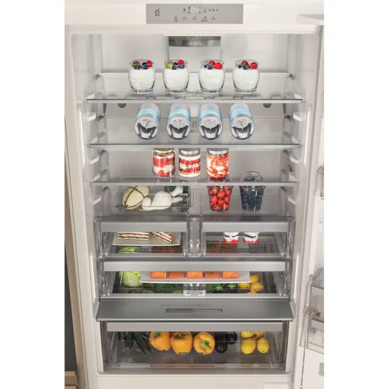 Whirlpool SP40 812 EU 2 beépíthető alulfagyasztós kombinált hűtőszekrény, Zen Inverter Kompresszor, 299/101L, 69x54.5x193.5 cm