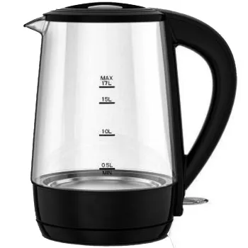 Orion OWKG-2019 üveg vízforraló, 1.7L, 2200W, fekete szín