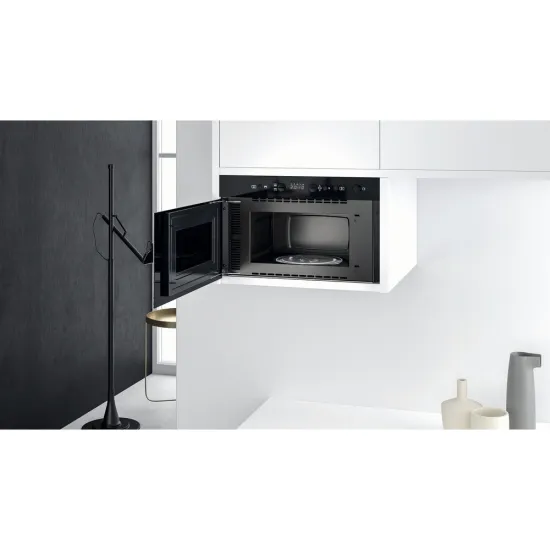 Whirlpool W9 MN840 IXL beépíthető mikrohullámú sütő, 750W, 22L, 59.5x32x38.2 cm, inox szín
