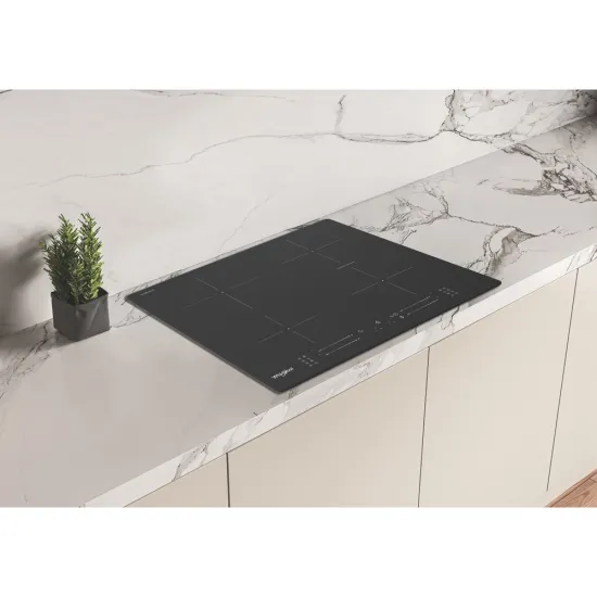 Whirlpool WB S2560 NE BM beépíthető indukciós kerámialap, 59x51x5 cm, fekete szín 