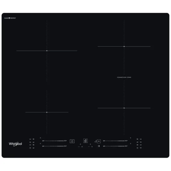 Whirlpool WB S4360 CPNE beépíthető indukciós kerámialap, 59x51x5.4 cm, fekete szín 