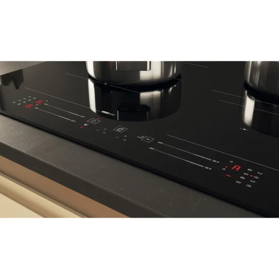 Whirlpool WF S4665 CPBF beépíthető indukciós kerámialap, 65x51x5.4 cm, fekete szín 