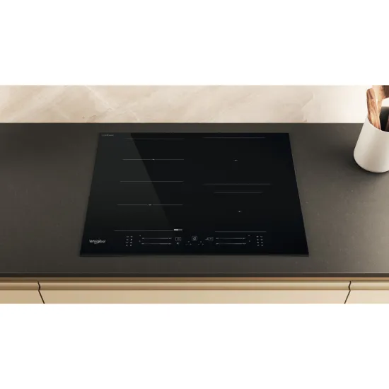 Whirlpool WF S4665 CPBF beépíthető indukciós kerámialap, 65x51x5.4 cm, fekete szín 