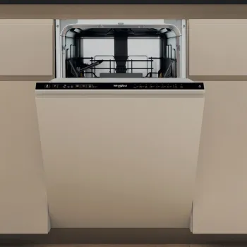 Whirlpool WH2IC10BS7LA0 teljesen beépíthető mosogatógép, automatikus ajtónyitás, 10 teríték, 44.8x55.5x82 cm