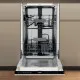 Whirlpool WH2IC10BS7LA0 teljesen beépíthető mosogatógép, automatikus ajtónyitás, 10 teríték, 44.8x55.5x82 cm