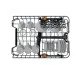 Whirlpool WH2IC10BS7LA0 teljesen beépíthető mosogatógép, automatikus ajtónyitás, 10 teríték, 44.8x55.5x82 cm