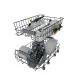 Whirlpool WH2IC10BS7LA0 teljesen beépíthető mosogatógép, automatikus ajtónyitás, 10 teríték, 44.8x55.5x82 cm