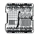 Whirlpool WH4IFB14BN6S teljesen beépíthető mosogatógép, 14 teríték, 3 kosár, 59.8x55.5x82 cm