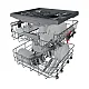 Whirlpool WH4IFB14BN6S teljesen beépíthető mosogatógép, 14 teríték, 3 kosár, 59.8x55.5x82 cm