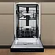 Whirlpool WH6UB10BS7A0X pult alá építhető kezelőpaneles mosogatógép, 10 teríték, 3 kosár, automatikus ajtónyitás, 44.8x59x82 cm, inox szín 