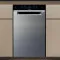 Whirlpool WH6UC11BS7A0X pult alá építhető kezelőpaneles mosogatógép, 3 kosár, 11 teríték, automatikus ajtónyitás, 44.8x59x82 cm, inox szín 