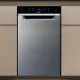 Whirlpool WH6UC11BS7A0X pult alá építhető kezelőpaneles mosogatógép, 3 kosár, 11 teríték, automatikus ajtónyitás, 44.8x59x82 cm, inox szín 