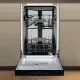 Whirlpool WH6UC11BS7A0X pult alá építhető kezelőpaneles mosogatógép, 3 kosár, 11 teríték, automatikus ajtónyitás, 44.8x59x82 cm, inox szín 