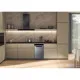 Whirlpool WH6UC11BS7A0X pult alá építhető kezelőpaneles mosogatógép, 3 kosár, 11 teríték, automatikus ajtónyitás, 44.8x59x82 cm, inox szín 