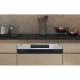 Whirlpool WH7PC15B4M60 beépíthető kezelőpaneles mosogatógép, 3 kosár, automatikus ajtónyitás, 15 teríték, 59.8x55.5x82 cm, inox szín 