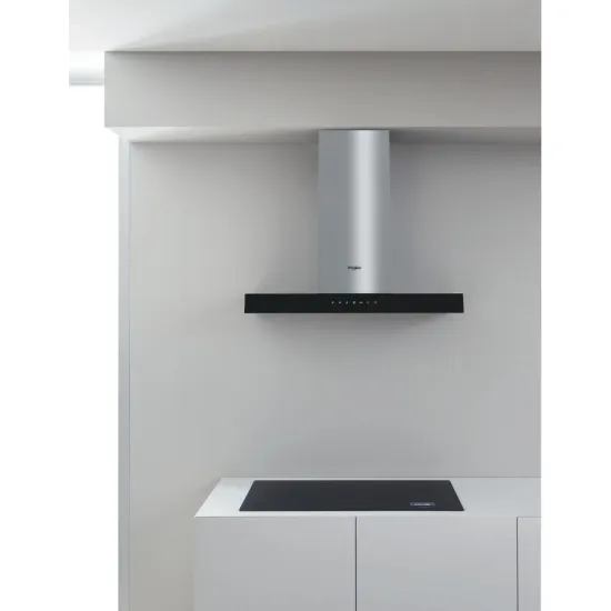 Whirlpool WHBS 62F LT K/1 sziget elszívó, 59.8x45.5x114 cm, fekete szín 