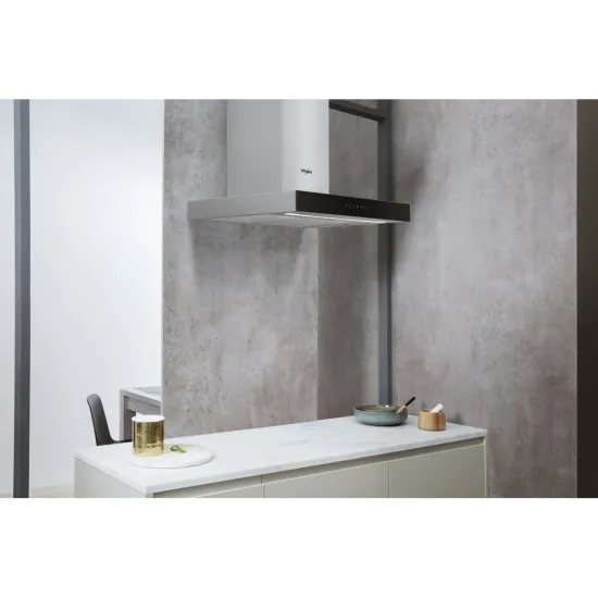 Whirlpool WHBS 62F LT K/1 sziget elszívó, 59.8x45.5x114 cm, fekete szín 