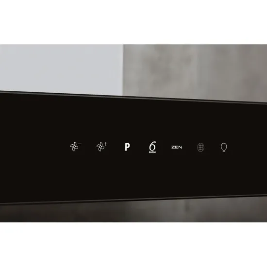 Whirlpool WHBS 62F LT K/1 sziget elszívó, 59.8x45.5x114 cm, fekete szín 