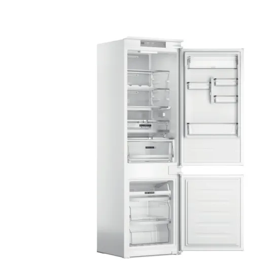 Whirlpool WHC18 T573 Total No Frost beépíthető alulfagyasztós kombinált hűtőszekrény, 182/68L, Zen Inverter Kompresszor, 54x54.5x177 cm