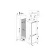 Whirlpool WHC18D011C1 SF beépíthető alulfagyasztós kombinált hűtőszekrény, Zen Inverter Kompresszor, 189/79L, 54x54.5x177 cm