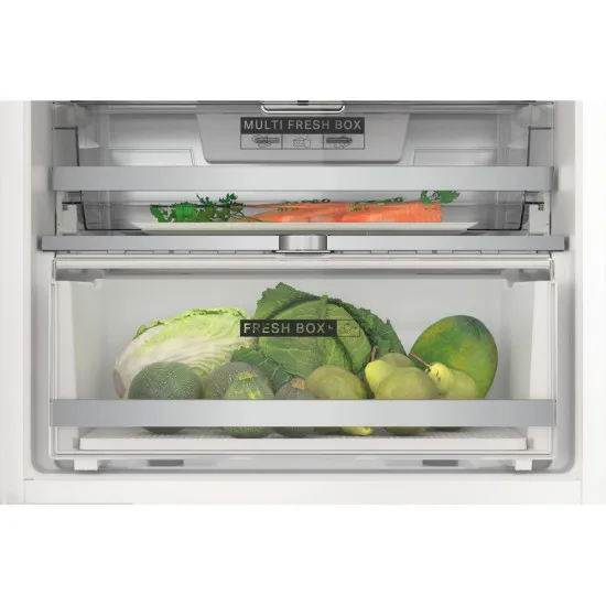 Whirlpool WHC20 T573 P Total No Frost beépíthető alulfagyasztós hűtőszekrény, Zen Inverter Kompresszor, 212/68L, 54x54.5x193.5 cm