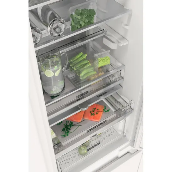 Whirlpool WHC20 T573 P Total No Frost beépíthető alulfagyasztós hűtőszekrény, Zen Inverter Kompresszor, 212/68L, 54x54.5x193.5 cm