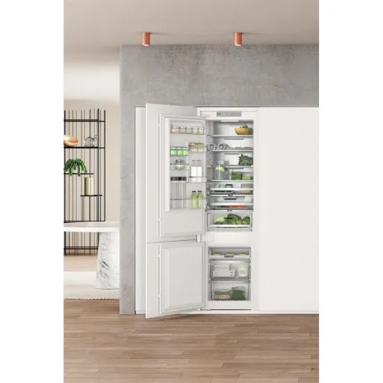Whirlpool WHC20 T573 P Total No Frost beépíthető alulfagyasztós hűtőszekrény, Zen Inverter Kompresszor, 212/68L, 54x54.5x193.5 cm