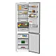 Whirlpool WHK 25404 XP8E Total No Frost alulfagyasztós kombinált hűtőszekrény, 249/106L, Zen Inverter kompresszor, 59.5x66.3x203.5 cm, új ezüst szín