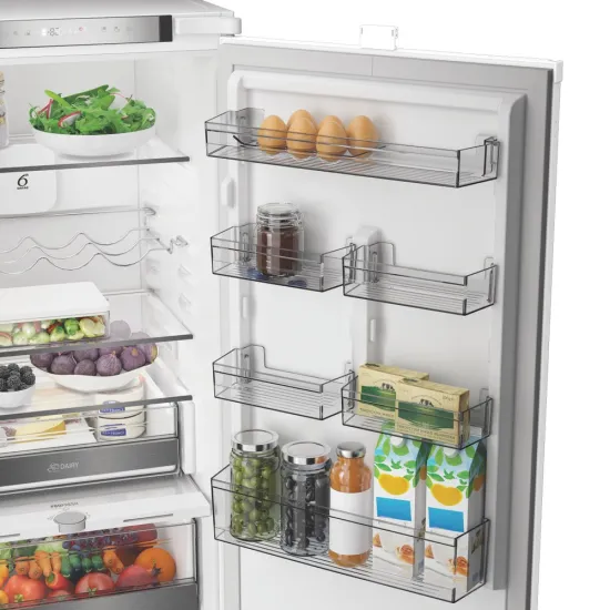 Whirlpool WHK2 5294 B6E Total No Frost beépíthető alulfagyasztós kombinált hűtőszekrény, Zen Inverter Kompresszor, 194/76L, 54x55x177.5 cm