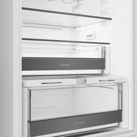 Whirlpool WHK2 5294 B6E Total No Frost beépíthető alulfagyasztós kombinált hűtőszekrény, Zen Inverter Kompresszor, 194/76L, 54x55x177.5 cm