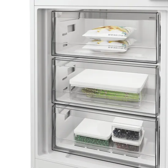 Whirlpool WHK2 5294 B6E Total No Frost beépíthető alulfagyasztós kombinált hűtőszekrény, Zen Inverter Kompresszor, 194/76L, 54x55x177.5 cm