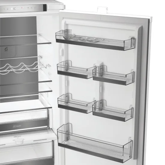Whirlpool WHK2 5294 B6E1 Total No Frost beépíthető alulfagyasztós kombinált hűtőszekrény, Zen Inverter Kompresszor, 194/76L, 54x55x177.5 cm