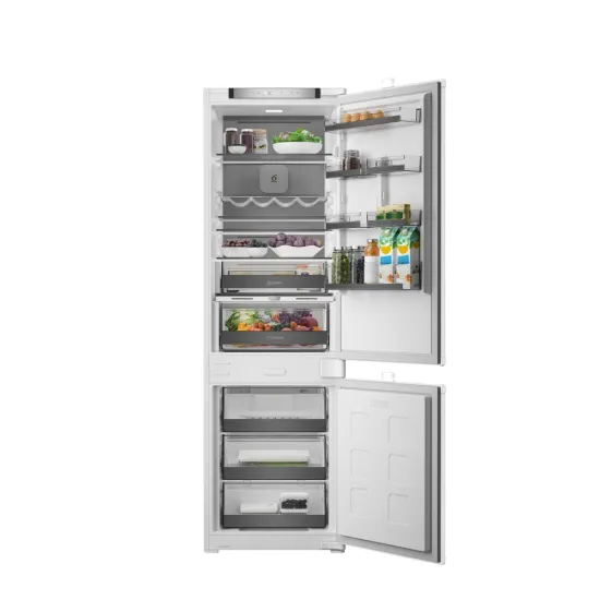Whirlpool WHK2 5294 B6E1 Total No Frost beépíthető alulfagyasztós kombinált hűtőszekrény, Zen Inverter Kompresszor, 194/76L, 54x55x177.5 cm