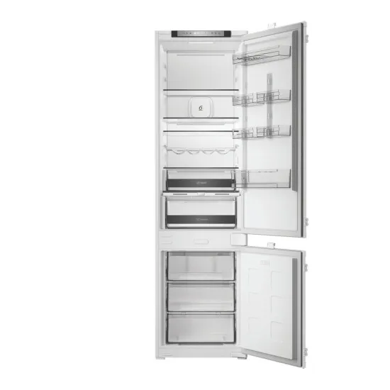 Whirlpool WHK2 5322 B4E Total No Frost beépíthető alulfagyasztós kombinált hűtőszekrény, 224/76L, Zen Inverter Kompresszor, 54x55x193.5 cm, cink fém szín 